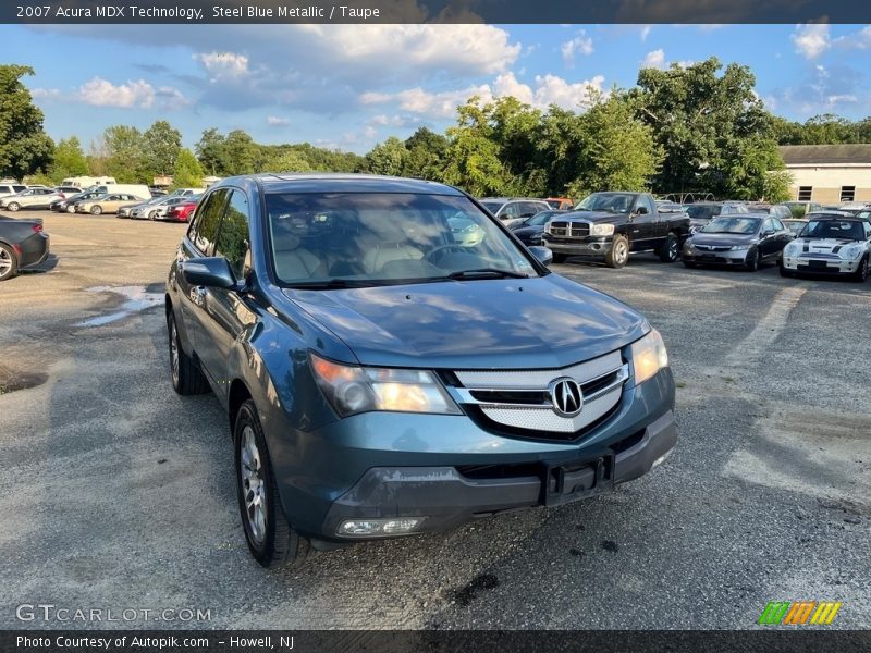 Steel Blue Metallic / Taupe 2007 Acura MDX Technology