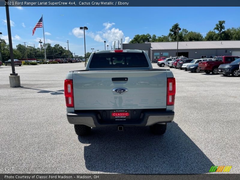 Cactus Gray Metallic / Ebony 2021 Ford Ranger Lariat SuperCrew 4x4