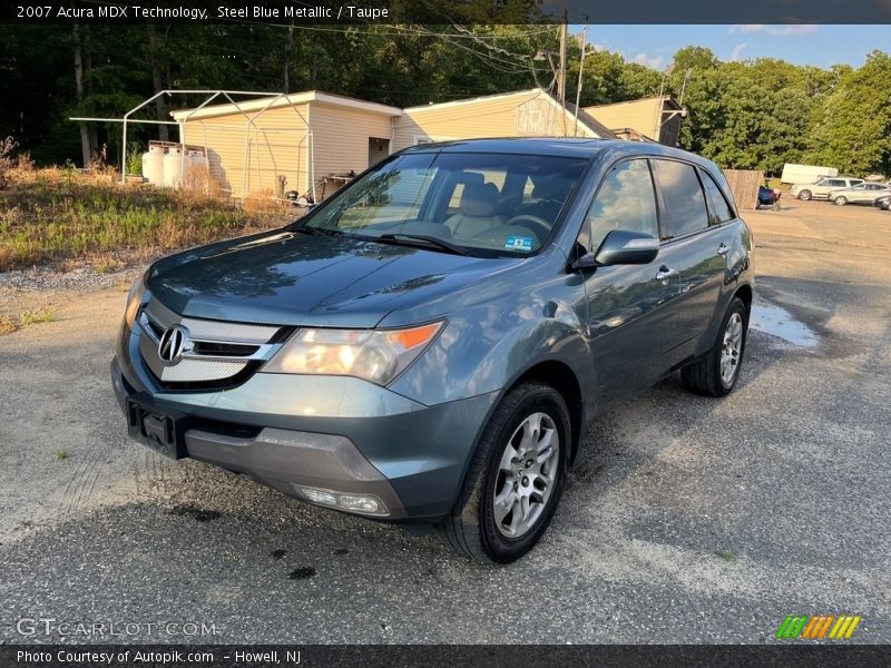 Steel Blue Metallic / Taupe 2007 Acura MDX Technology