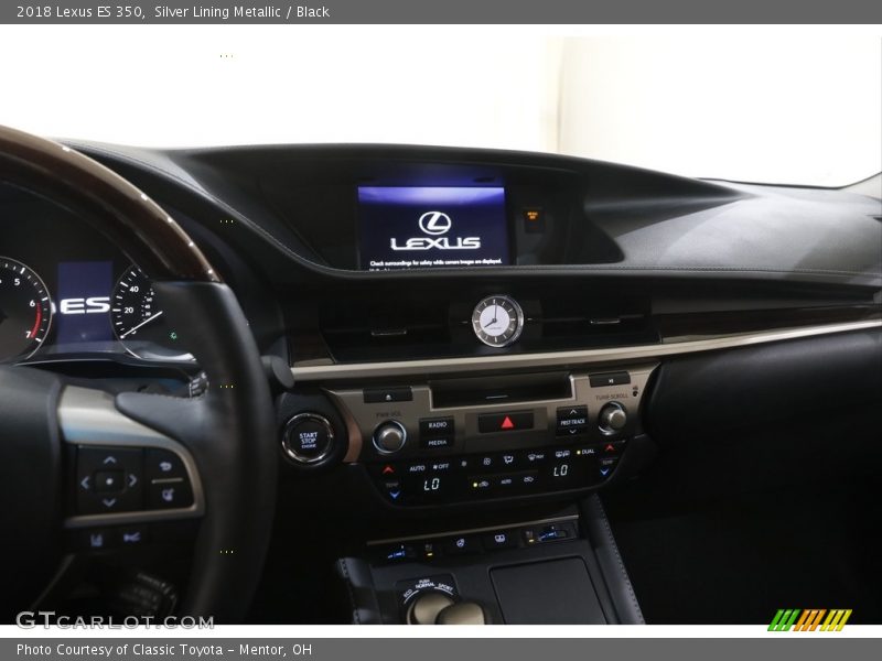 Silver Lining Metallic / Black 2018 Lexus ES 350