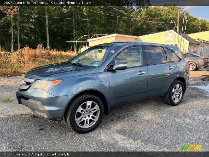 Steel Blue Metallic / Taupe 2007 Acura MDX Technology