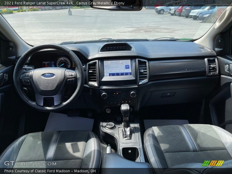 Dashboard of 2021 Ranger Lariat SuperCrew 4x4