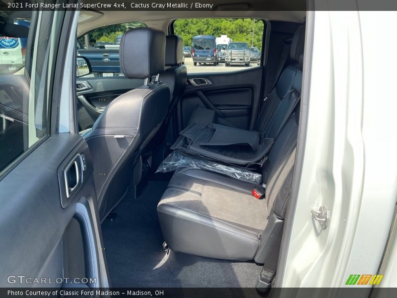 Rear Seat of 2021 Ranger Lariat SuperCrew 4x4