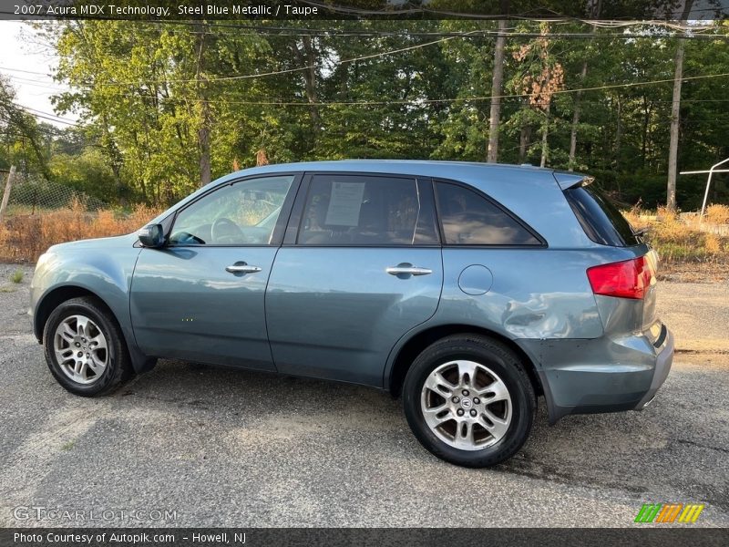 Steel Blue Metallic / Taupe 2007 Acura MDX Technology