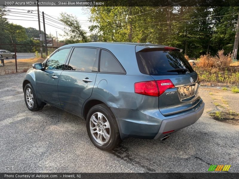 Steel Blue Metallic / Taupe 2007 Acura MDX Technology