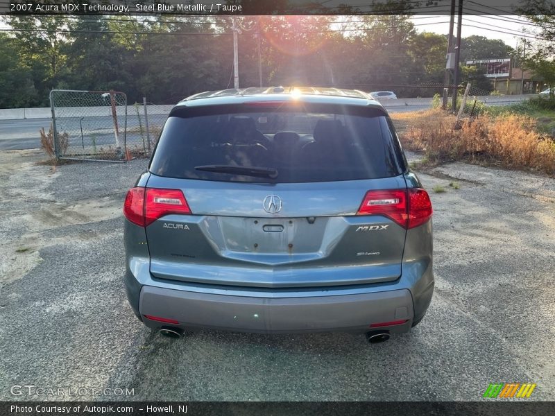 Steel Blue Metallic / Taupe 2007 Acura MDX Technology