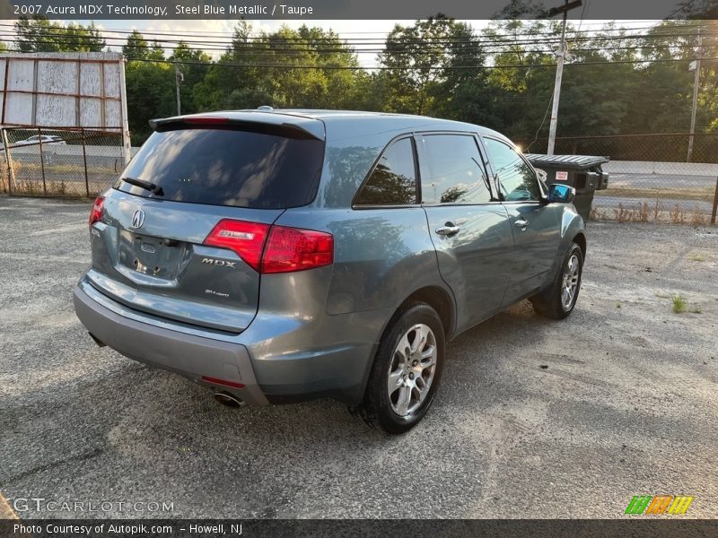 Steel Blue Metallic / Taupe 2007 Acura MDX Technology