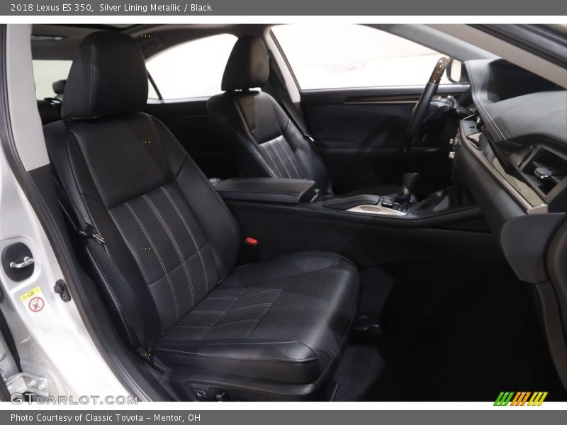 Silver Lining Metallic / Black 2018 Lexus ES 350