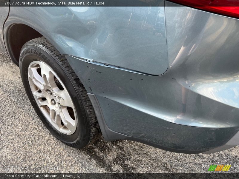 Steel Blue Metallic / Taupe 2007 Acura MDX Technology
