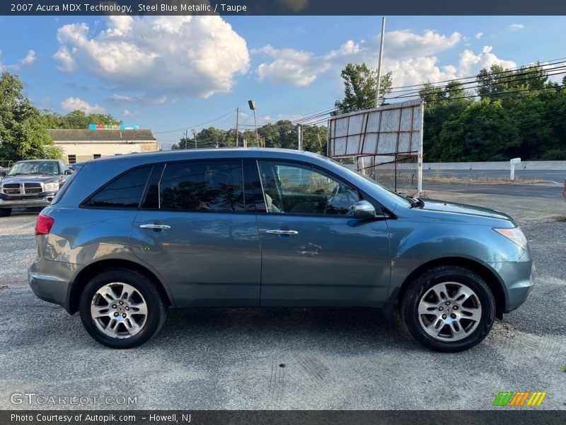 Steel Blue Metallic / Taupe 2007 Acura MDX Technology