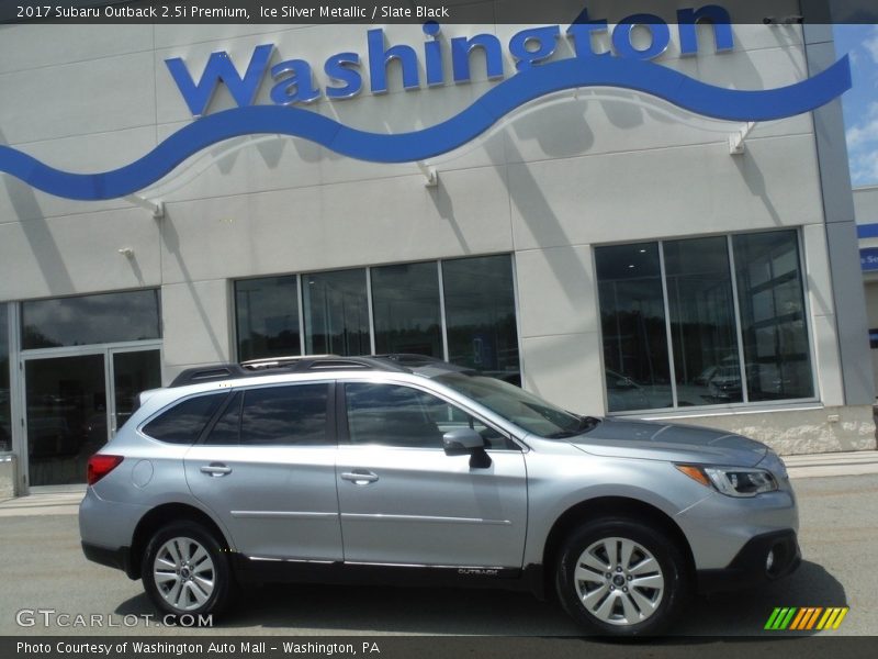 Ice Silver Metallic / Slate Black 2017 Subaru Outback 2.5i Premium