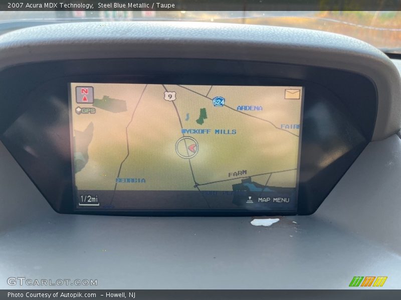 Steel Blue Metallic / Taupe 2007 Acura MDX Technology