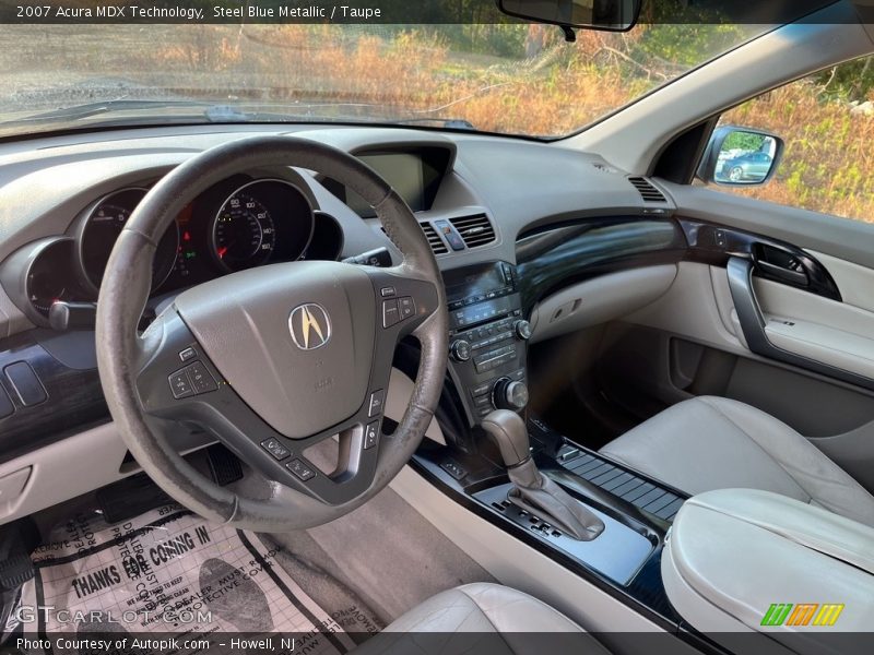 Steel Blue Metallic / Taupe 2007 Acura MDX Technology
