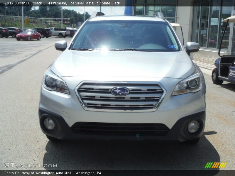 Ice Silver Metallic / Slate Black 2017 Subaru Outback 2.5i Premium