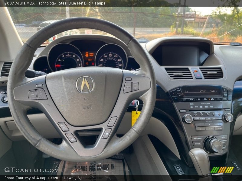 Steel Blue Metallic / Taupe 2007 Acura MDX Technology