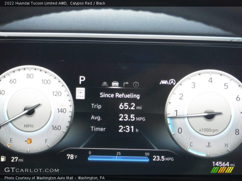 Calypso Red / Black 2022 Hyundai Tucson Limited AWD
