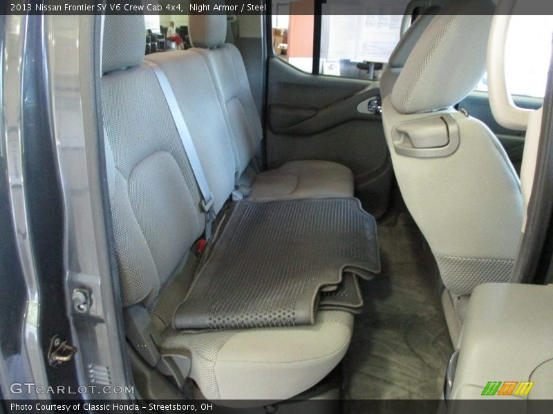 Rear Seat of 2013 Frontier SV V6 Crew Cab 4x4