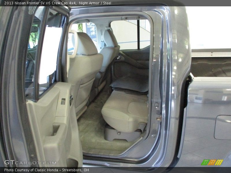Rear Seat of 2013 Frontier SV V6 Crew Cab 4x4