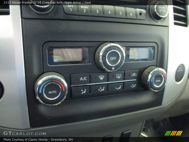 Controls of 2013 Frontier SV V6 Crew Cab 4x4