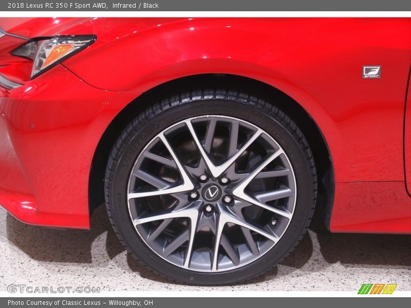 Infrared / Black 2018 Lexus RC 350 F Sport AWD
