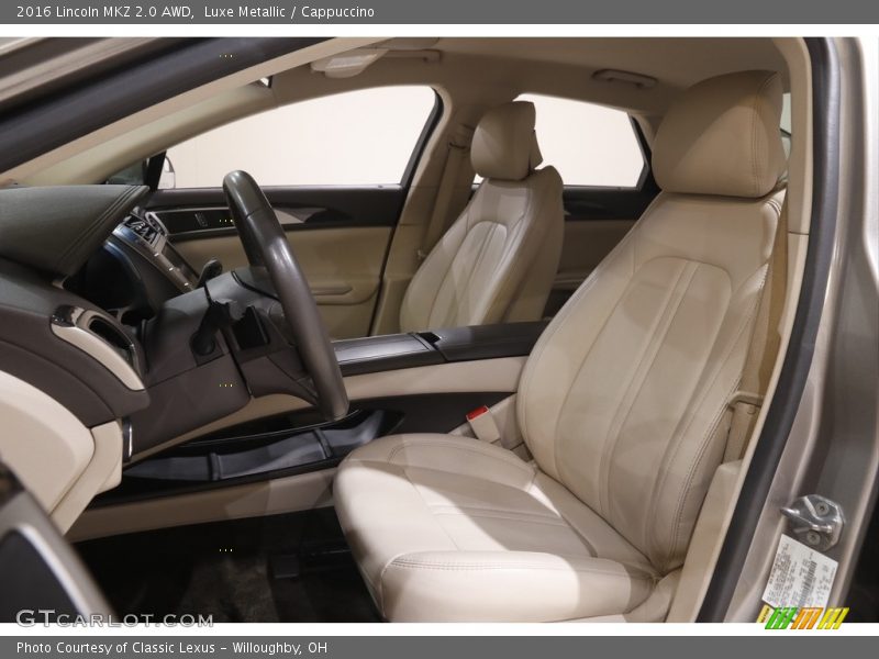 Front Seat of 2016 MKZ 2.0 AWD