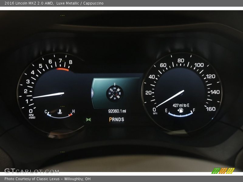  2016 MKZ 2.0 AWD 2.0 AWD Gauges