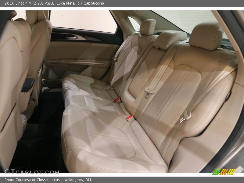 Rear Seat of 2016 MKZ 2.0 AWD