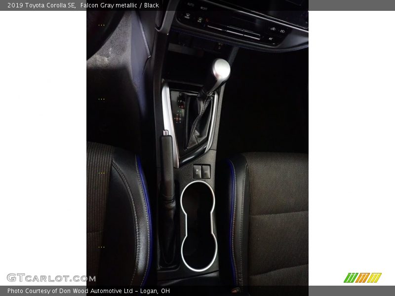 Falcon Gray metallic / Black 2019 Toyota Corolla SE