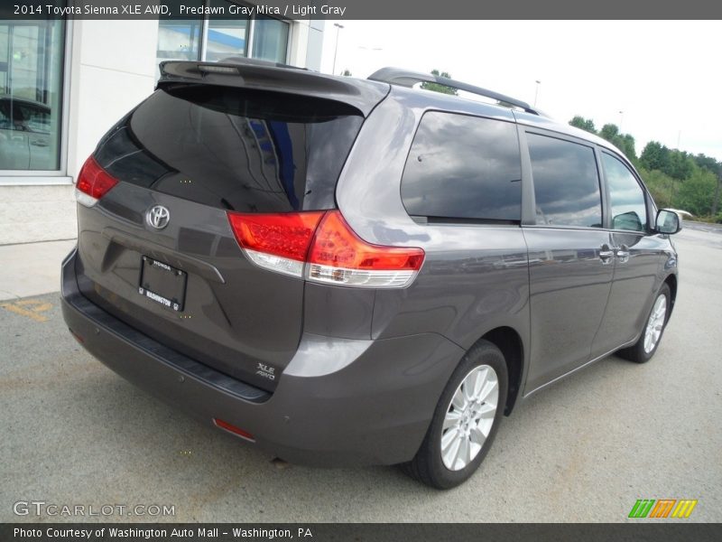 Predawn Gray Mica / Light Gray 2014 Toyota Sienna XLE AWD