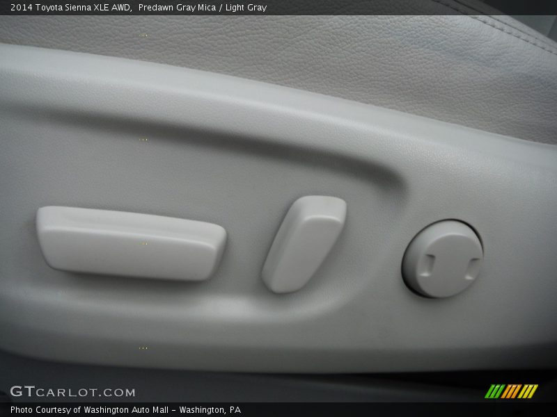 Predawn Gray Mica / Light Gray 2014 Toyota Sienna XLE AWD