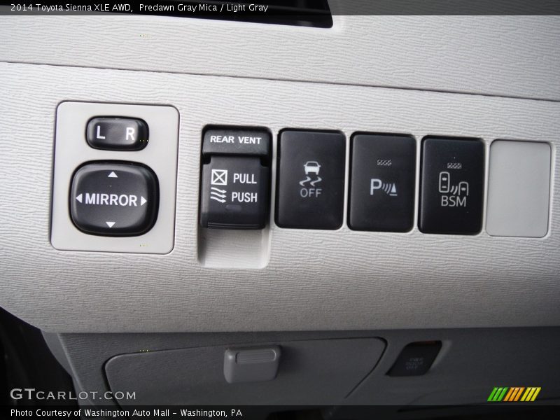 Predawn Gray Mica / Light Gray 2014 Toyota Sienna XLE AWD