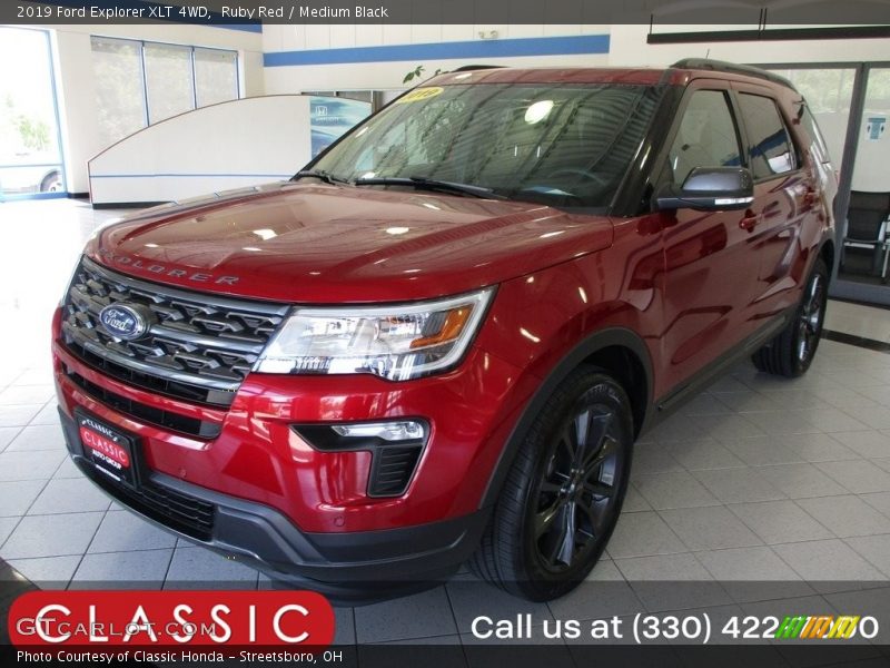 Ruby Red / Medium Black 2019 Ford Explorer XLT 4WD