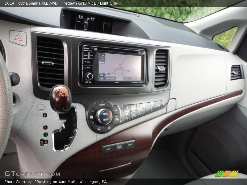 Predawn Gray Mica / Light Gray 2014 Toyota Sienna XLE AWD