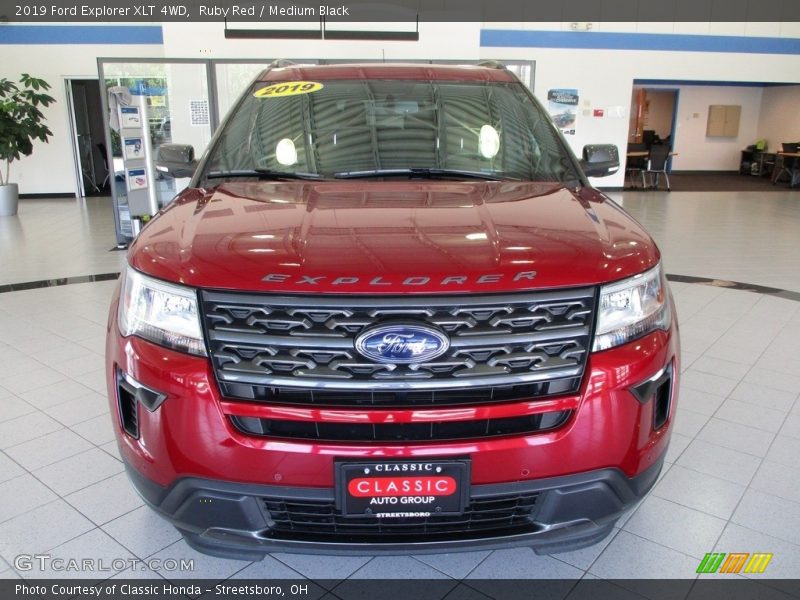 Ruby Red / Medium Black 2019 Ford Explorer XLT 4WD
