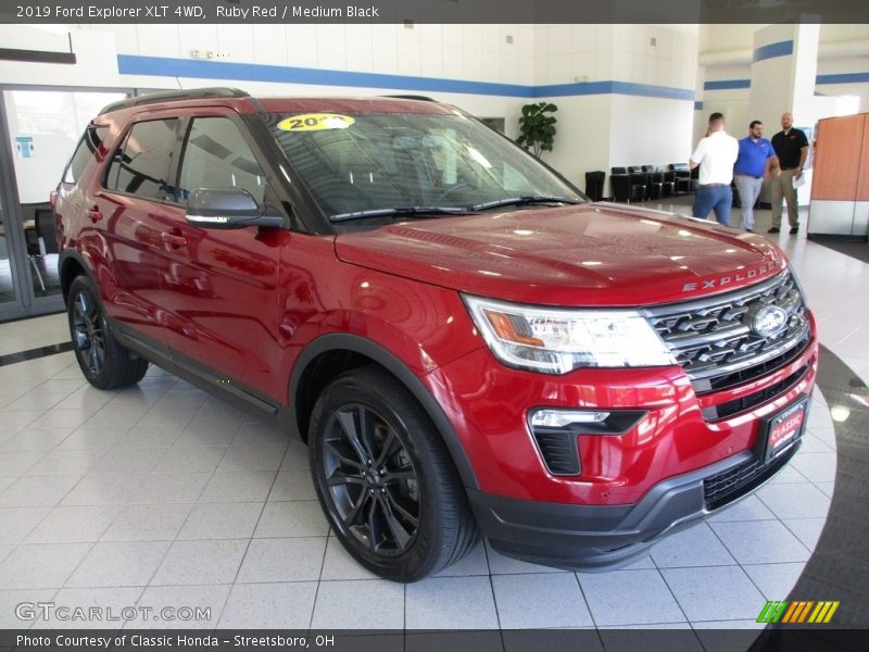 Ruby Red / Medium Black 2019 Ford Explorer XLT 4WD