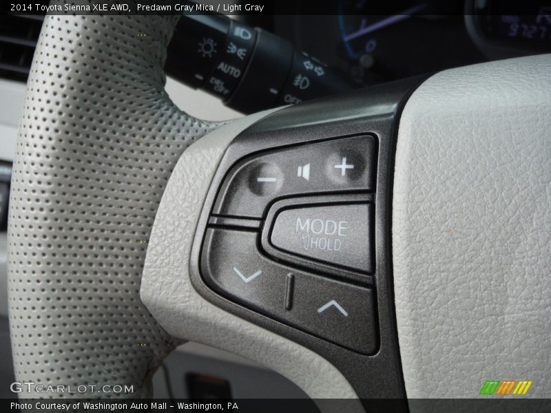 Predawn Gray Mica / Light Gray 2014 Toyota Sienna XLE AWD