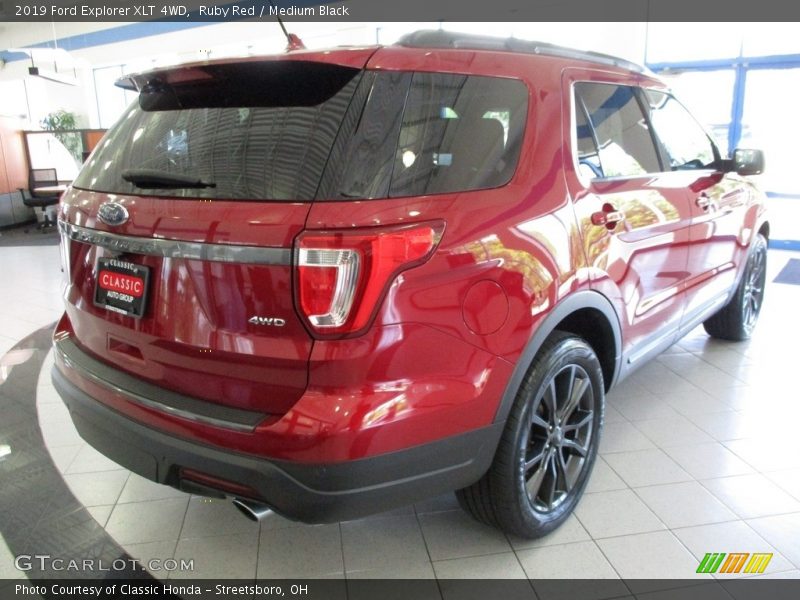 Ruby Red / Medium Black 2019 Ford Explorer XLT 4WD