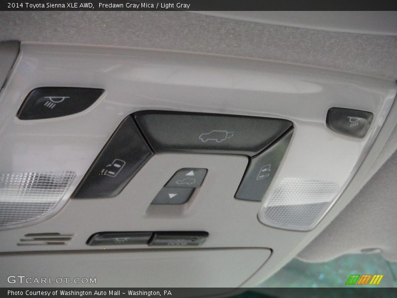 Predawn Gray Mica / Light Gray 2014 Toyota Sienna XLE AWD
