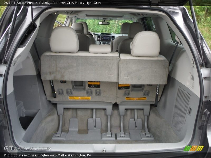 Predawn Gray Mica / Light Gray 2014 Toyota Sienna XLE AWD