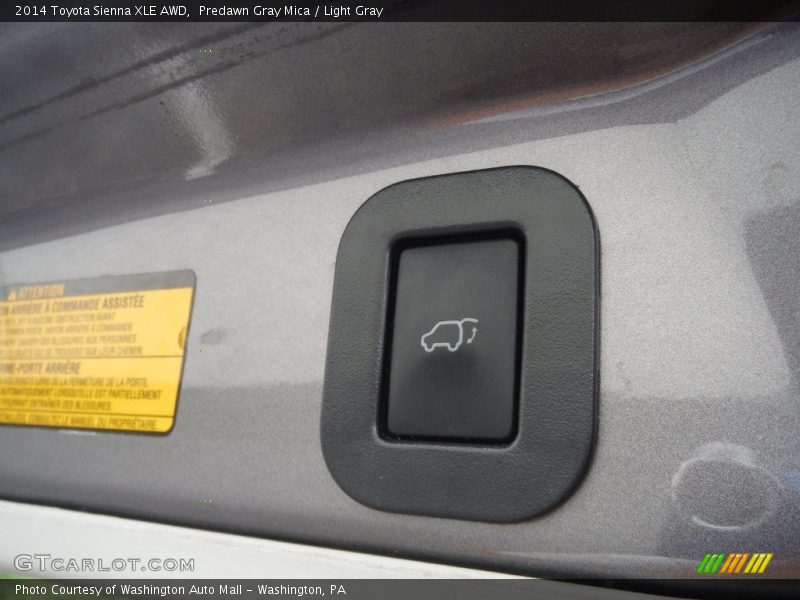 Predawn Gray Mica / Light Gray 2014 Toyota Sienna XLE AWD