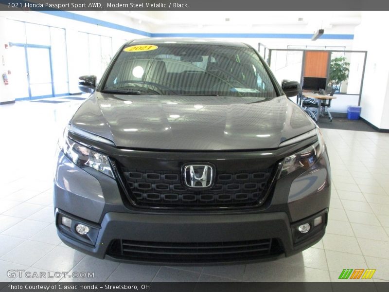 Modern Steel Metallic / Black 2021 Honda Passport Sport AWD