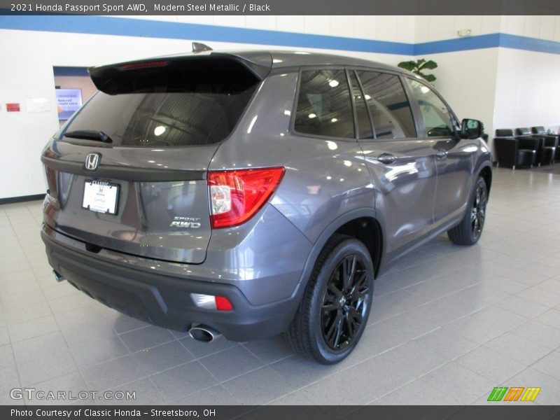Modern Steel Metallic / Black 2021 Honda Passport Sport AWD