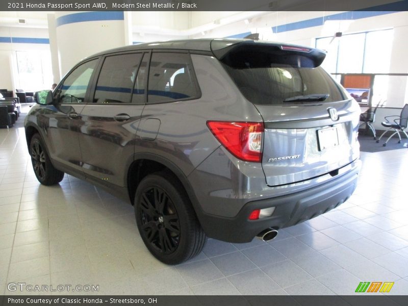 Modern Steel Metallic / Black 2021 Honda Passport Sport AWD