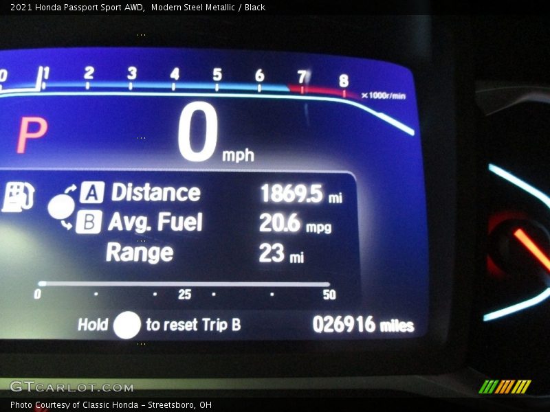 Modern Steel Metallic / Black 2021 Honda Passport Sport AWD