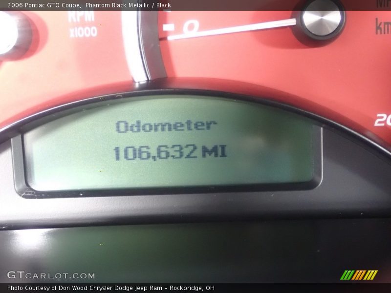 Phantom Black Metallic / Black 2006 Pontiac GTO Coupe
