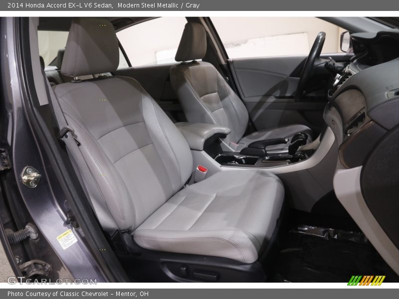 Modern Steel Metallic / Gray 2014 Honda Accord EX-L V6 Sedan