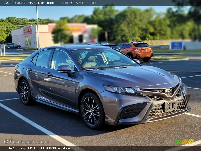 Predawn Gray Mica / Black 2021 Toyota Camry SE Nightshade