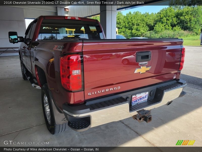 Siren Red Tintcoat / Dark Ash/Jet Black 2016 Chevrolet Silverado 2500HD LT Double Cab 4x4