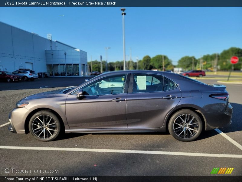 Predawn Gray Mica / Black 2021 Toyota Camry SE Nightshade