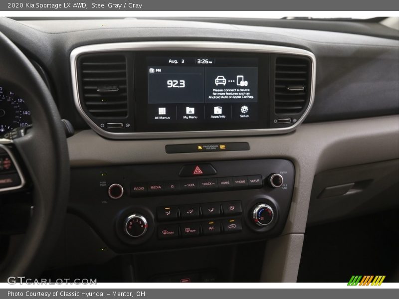 Steel Gray / Gray 2020 Kia Sportage LX AWD